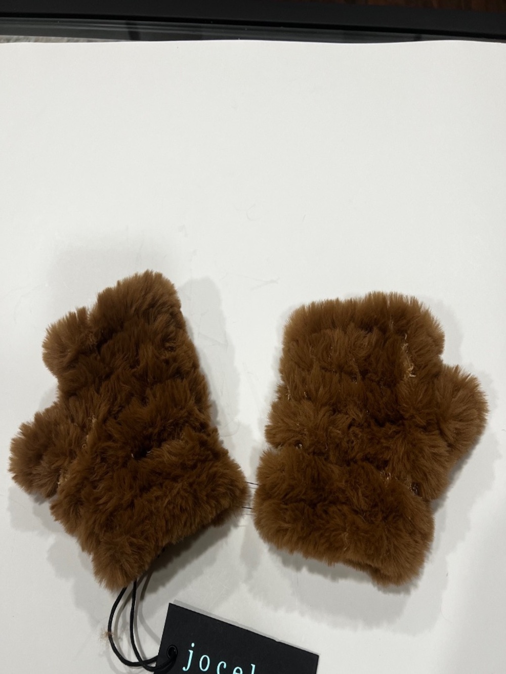 Jocelyn Fingerless Gloves in Chestnut